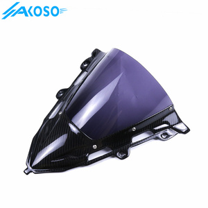 Pare-brise de moto en fibre de carbone sèche AKOSO pour Honda <span class=keywords><strong>CB650F</strong></span> CBR650F 2014 2015 2016 <span class=keywords><strong>2017</strong></span> 2018 - Product Image 3