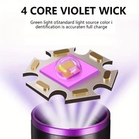 Linterna UV de 365nm Recargable, Luz Ultravioleta Profesional para Detectar Orina de Mascotas, Escorpiones y Verificar Autenticidad