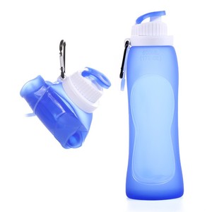 Botella de Agua de Silicona Reutilizable a Prueba de Fugas de 500 ml, Botella de Agua Plegable para Viajes y Deportes - Product Image 4