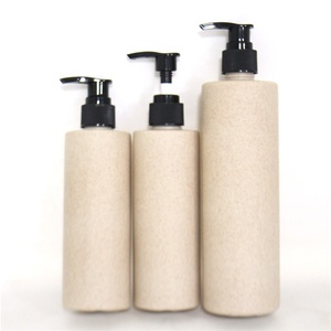 250ml Empty PLA plastic biodegradable cosmetic packaging shampoo bottle with pump