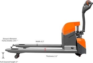1000kg 2000kg 3000kg Hydraulic Forklift Double <b>Pallet</b> Forks Stacker Hand Hydraulic Lifter Stacker - Product Image 3