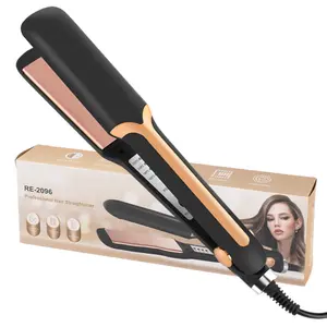 Wholesale professional hair straightener natural silky styling negative ions OEM flat hair iron PTC fast heat 4 speed control