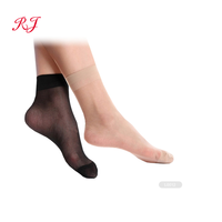 Chaussettes RJ-L0047 pour femmes en nylon Pop Foot Chaussettes transparentes pour femmes