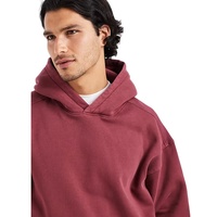 Sweat-shirts à capuche unisexes surdimensionnés, coupe ample, 420 GSM, effet délavé, 100% coton épais, sans cordon, personnalisables OEM