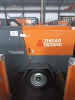 Nouvelle marque Zega, petit compresseur d'air à vis diesel portable 7 bars, prix d'usine, compresseur d'air diesel mobile pour mine
