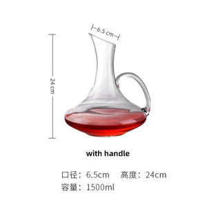 Decantador de vino tinto de vidrio inclinado elegante de alta calidad, estilo americano clásico transparente para <span class=keywords><strong>Bar</strong></span> en casa, único y Premium para regalo - Product Image 6