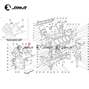 Junta de Sellado de la Tapa de Distribución para <span class=keywords><strong>Ferrari</strong></span> California T 458 <span class=keywords><strong>FF</strong></span> F12 LaFerrari GTC4Lusso 812 Maserati - OEM 183010 - Product Image 2