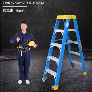 Échelle pliante en FRP 4 6 8 10 <span class=keywords><strong>12</strong></span> pieds Fabricant Échelle d'isolation Échelle pliante en fibre de verre Fournisseur d'échelles à marches pliantes - Product Image 2