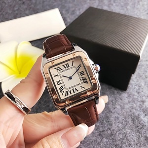 Của phụ nữ đơn giản thạch anh vuông trường hợp dây đeo da đồng hồ mỏng quyến rũ qua biên giới 20mm ban nhạc bán buôn dropshipping cho sinh viên - Product Image 4