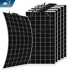 AK Custom High-Efficiency 20W-550W Silicon <strong>Solar</strong> Photovoltaic Modules Semi-Flexible <strong>Solar</strong> <strong>Panels</strong> for Mobile N-Type Sola <strong>Panel</strong> - Product Image 1