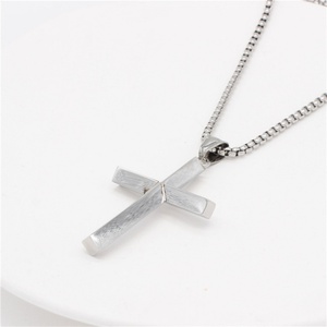 Simple Fashion Jewelry <b>Necklace</b> Non Tarnish Cross Pendant <b>Necklaces</b> <b>for</b> <b>Men</b> - Product Image 1