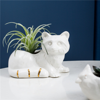 Pot de plantes en céramique pour décoration de la maison, motif animal, cactus de luxe, 1 pièce