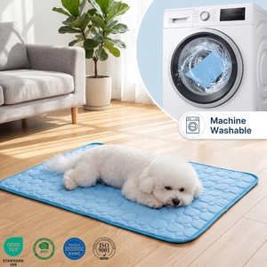 Atmungsaktive Hunde Katze Kühl matte Bett für menschliche Luxus wasserdichte atmungsaktive Hund Kühl matte - Product Image 1