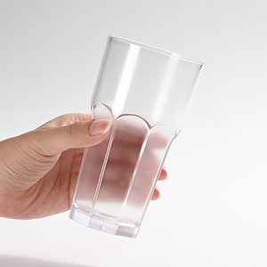 Best Selling Restaurant Fast Food 16.8OZ Unbreakable Polycarbonate <strong>Acrylic</strong> PC Plastic Frosted Stackable Cold <strong>Drink</strong> Beer <strong>Glasses</strong> - Product Image 2