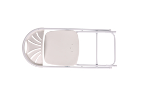 Silla Plegable Moderna de Plástico con Respaldo en Forma de Abanico, Blanca, Ligera, Resistente y Cómoda para Uso en Parques, Jardines, Villas y Talleres - Product Image 3