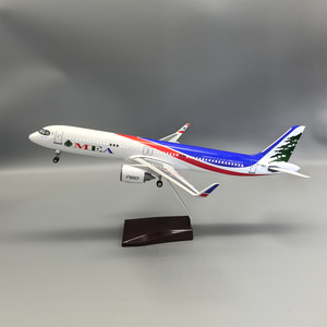 Modelo de Avión de Resina Airbus <span class=keywords><strong>A321</strong></span> Neo con Diseño MEA a Escala 1/100 de 45 cm con Tren de Aterrizaje - Product Image 1