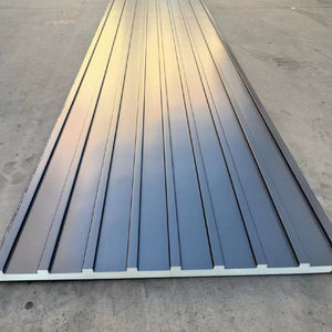 Tấm <span class=keywords><strong>Panel</strong></span> tường ngoài, mái nhà màu sắc, dày 30mm-150mm, cách nhiệt chống cháy, <span class=keywords><strong>Panel</strong></span> Sandwich bằng sợi đá cho tường và mái, giá cả - Product Image 1