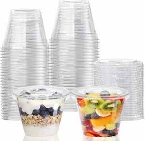 Vasos Desechables Transparentes de PET Ecológicos para Postres, con Logotipo Personalizado, para Yogur, Envases de Grado Alimenticio, Venta al Por Mayor - Product Image 1