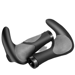 Puños de manillar para bicicleta de montaña Yueli, 22.2 mm, de goma antideslizante, con bloqueo de doble cara, para bicicletas de montaña - Product Image 1