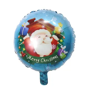 Fast Delivery Snowman Merry Christmas Santa Claus Printed Party Decoration Aluminum Foil Balloon Supplier