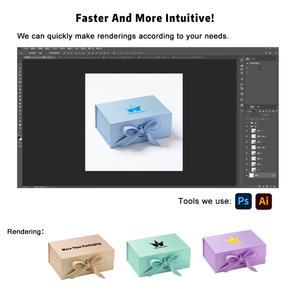 Cajas Personalizadas con Logotipo Propio, Cajas de Regalo Plegables Magnéticas y Sostenibles con Asa - Product Image 6