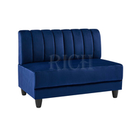 Canapé de restaurant en velours, mobilier de salle à manger, banquette de restaurant moderne nordique, banquette de restaurant contemporaine