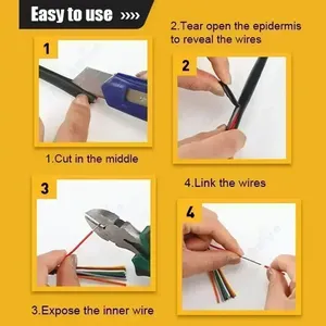 28-16awg cáp điện 2-10 lõi linh hoạt bị mắc kẹt 12V dây điện cho USB Chuột Sửa chữa tai nghe LED Strips xe ô tô - Product Image 5