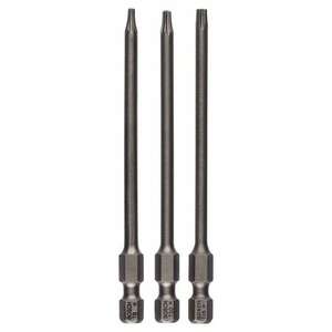 BOSCH - 2607001760 Jeu d'embouts de tournevis ''Extra Hard'' T (3 pcs.) -EAN 3165140302852 INSERTS POUR BITS DE VISSAGE - Product Image 1
