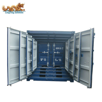 Ensemble de mini-conteneurs maritimes portables en acier Corten sur mesure, 4, 5, 6, 7, 8, 9 pieds