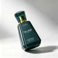 Flacon de parfum courbé 30 ml, flacon de parfum vide, flacon de Cologne Dubaï 50 ml, flacons de parfum avec logo personnalisé et emballage en boîte