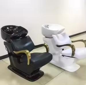 Hot Sale Gold Black Beauty Salon Furniture Modern Hair Washing <b>Shampoo</b> <b>Chair</b> - Product Image 5