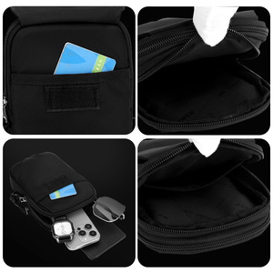 Sac bandoulière unisexe polyvalent en nylon multicouche, mini sac de poitrine léger et tendance pour le voyage et les loisirs - Product Image 5