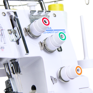 Jukky 257 Baby Mini Metaal Overlock Naaimachines met Coverstitch Dubbele Naald Huishoudelijk Industrieel Gebruik Stof voor Kleding - Product Image 3