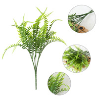 Plante artificielle YHM, fougère de Boston à sept branches, pour intérieur/extérieur, accessoires de photographie de mariage, décoration intérieure