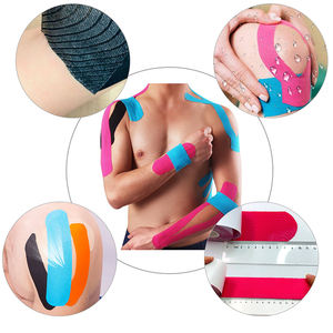 근육 회복을 위한 면 탄력 근육 패치 맞춤형 모양 다채로운 운동 방수 키네시올로지 테이프 통증 완화용 - Product Image 1