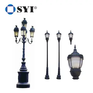 Ductile Iron Lamp Pole Outdoor classic European Style Garden Light Poles