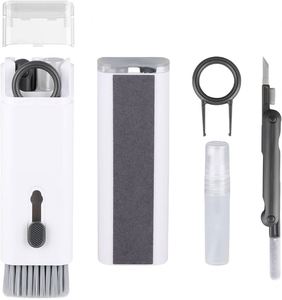 Kit de Limpieza de Teclado 7 en 1 Antipolvo con Herramientas de Microfibra y PVC, Extractor de Teclas y Juego de Cepillos Multifuncionales para Teclados - Product Image 1