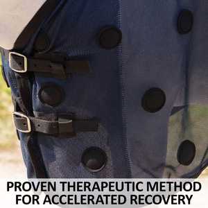 Manta de Terapia Magnética para Caballos, Color Azul Marino, con Más de 90 Imanes Unipolares, Acelera la Curación, para el Bienestar Equino - Product Image 2