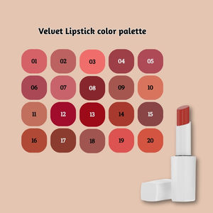 مجموعة أحمر شفاه فاخرة مطفأة للبنات، أحمر شفاه نباتي عالي الجودة في أنبوب أنيق، مكياج طبيعي بمكونات معدنية - Product Image 6