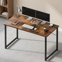 Bureau d'ordinateur convertible en bois durable avec rangement multifonctionnel pour le bureau et la maison