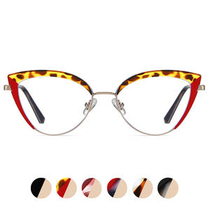 Montura de Gafas Cat Eye Tr90 con Protección Anti Luz Azul, Montura Completa para Mujer, Modelo 87281 - Product Image 5