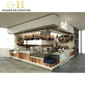Arredamento Durevole per Caffetterie, Chiosco del <span class=keywords><strong>Caffè</strong></span> alla Moda e Stazione del <span class=keywords><strong>Caffè</strong></span> a Parete Ergonomica con Design del Bancone Incluso - Product Image 4