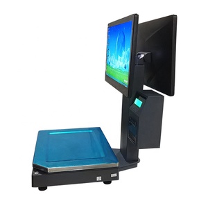POS System Terminal Dual Touch Cash Register Balance Retail <strong>Weighing</strong> Payment Reader Printer Equipment All in One <strong>Scales</strong> - Product Image 5