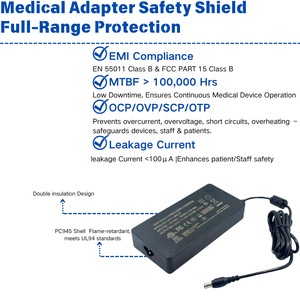 MYIXI 140w 135w 19v 7.37a 34v 3.87a Ac-dc Adaptateur secteur mural 24v 6a 13.8v 10a 48v 2.7a 130w 132w Noir Blanc Us Uk Eu Jp Kr Au - Product Image 4