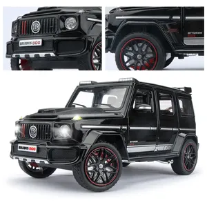 Coche de juguete todoterreno RABUS G800 <span class=keywords><strong>a</strong></span> escala 1:24 de aleación con puertas que se abren, función de retroceso y sonido para niños - Juguetes de fundición <span class=keywords><strong>a</strong></span> presión unisex - Product Image 3