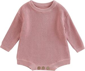 Tutina 100% cotone oversize maglione pagliaccetto per <span class=keywords><strong>bambina</strong></span> in maglia felpa - Product Image 2