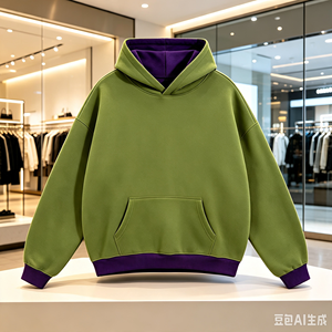 Sudadera con Capucha para Hombre, Tejido de Felpa Francesa 100% Poliéster, Talla Grande, Cálida para Invierno, Manga Larga, 160g, Casual, con Estampado Frontal, 2026 - Product Image 4