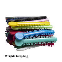 JAPI Ligatures Orthodontiques Dentaires, Matériel Dentaire Médical, Anneaux Élastiques Colorés pour Appareils Orthodontiques