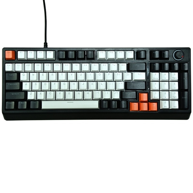 Factory Direct 98-Key Hot-Swappable Mechanical Keyboard - Wired RGB Gaming Keypad for Office Notebook Desktop