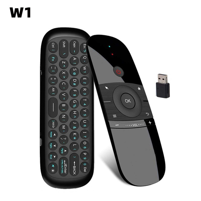 Custom OEM Manufacturing W1 Air Mouse 2.4G Wireless Keyboard Mouse With Gyro Sensing Games Remote Control for TV Box